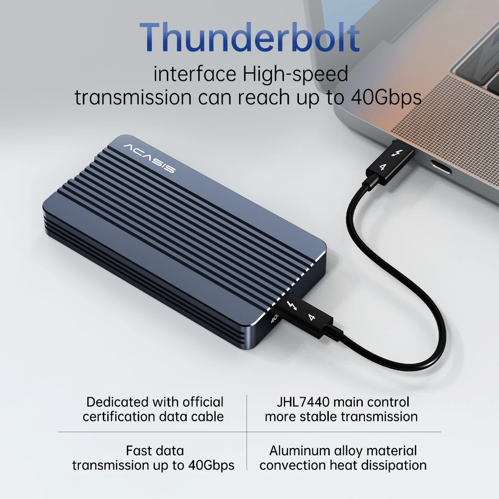 Acasis 40Gbps USB 4.0 NVME M.2 - 8Tb M2 Nvme Ssd recension och pris