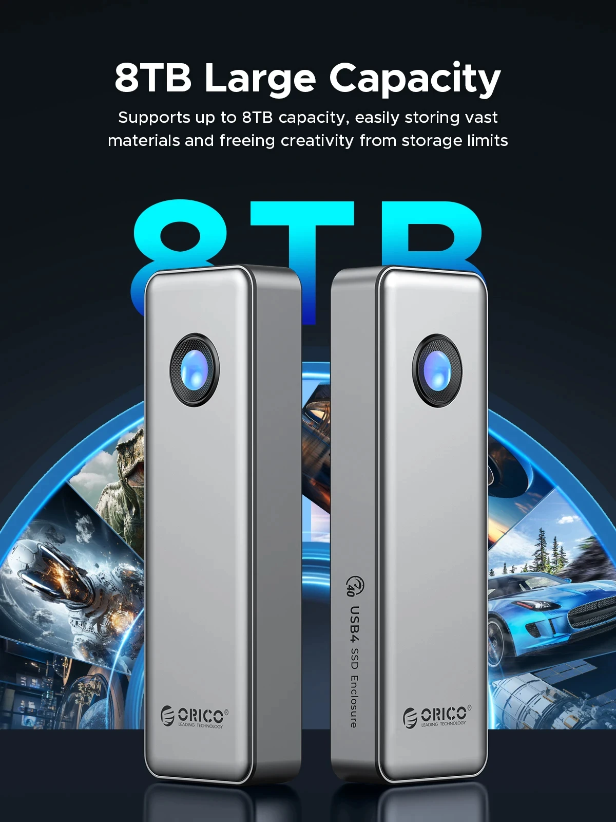 ORICO USB4 40Gbps M.2 NVMe SSD - 8Tb M2 Nvme Ssd recension och pris